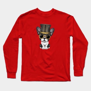 Steampunk French Bulldog Puppy Long Sleeve T-Shirt